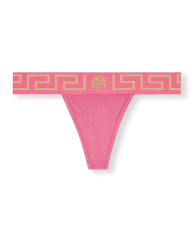 versace thomg|Versace Greca Border Thong .